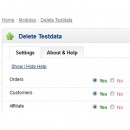 Delete Test- & Demodata